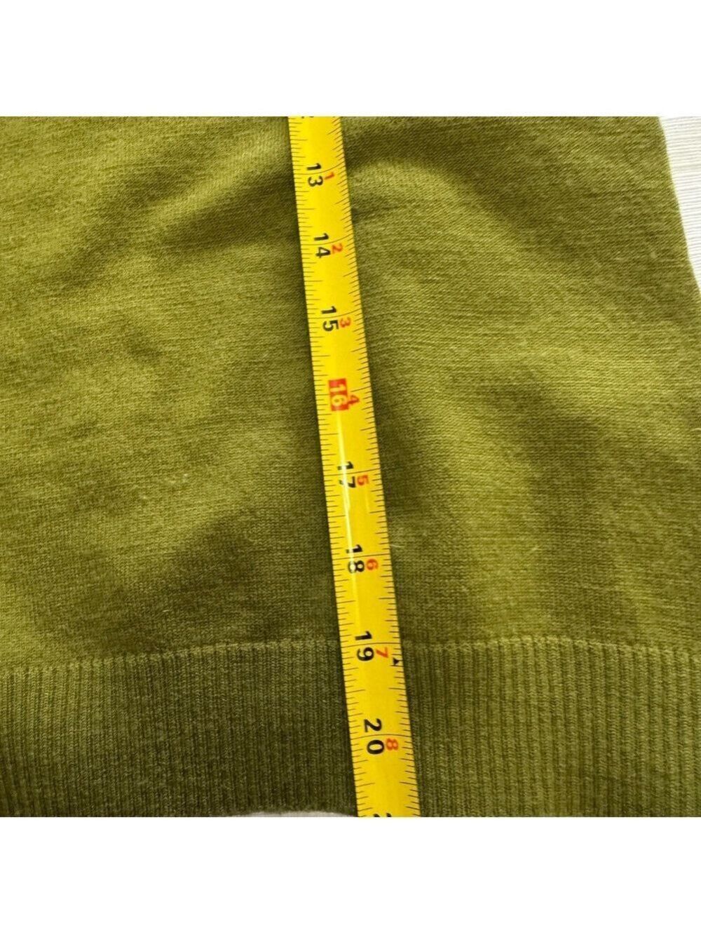 Club Monaco Olive V-Neck Sweater - Picture 5 of 5